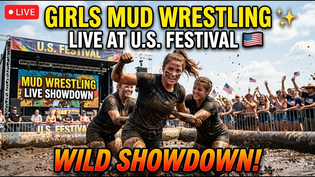 ЁЯФ┤Girls Mud Wrestling тЬи LIVE at U.S. Festival ЁЯЗ║ЁЯЗ╕ Wild Wrestling Showdown