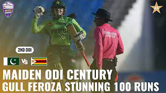 Gull Feroza 100 Runs 💯 First ODI Century | Pakistan W vs Zimbabwe W | Match 02 | ODI Series | M9H1K