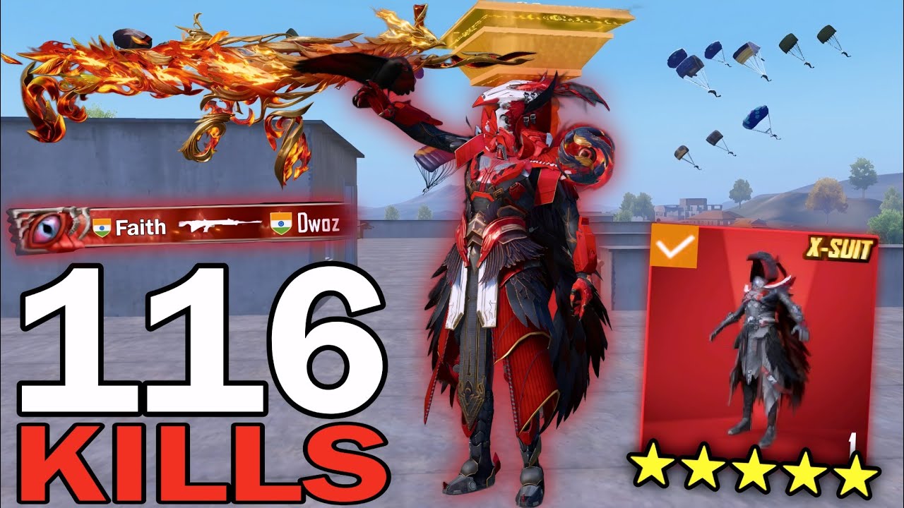 116 KILLS!π BEST AGGRESSIVE RUSH GAMEPLAY with BEST X-SUITπ₯PUBG MOBILE - BGMI