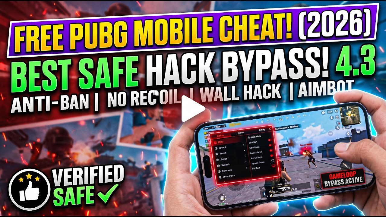 I Found The Best Free Safe PUBG Mobile Cheat in 2026 | Bypass Gameloop Hack 4.3