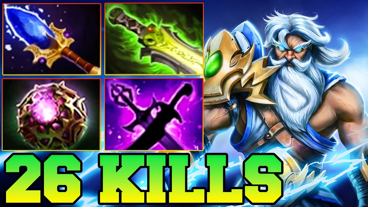 26 Kills Zeus Dota 2 Mid Lane Meta !! Zeus Dota 2 Guide Gameplay Carry Support 7.41