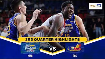 RAIN OR SHINE vs MAGNOLIA | 3RD QUARTER HIGHLIGHTS | PBA SEASON 50 COMMISSIONER’S CUP