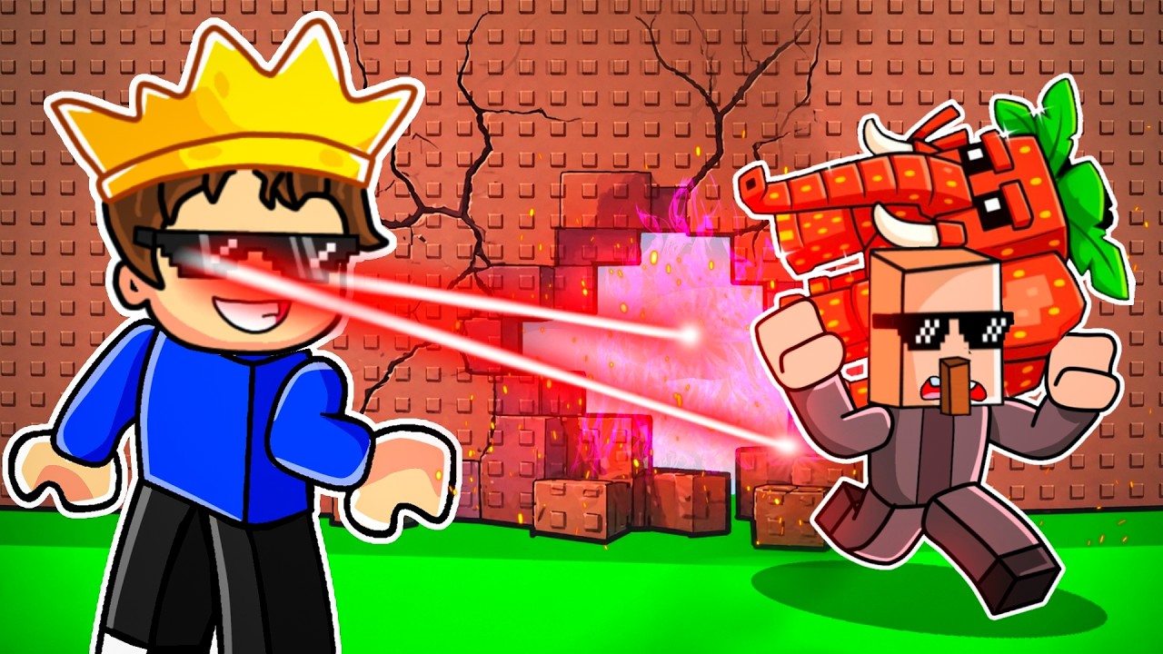 ALPHA AND RICH VILLAGER: SHOOT LASERS FOR BRAINROT IN ROBLOX