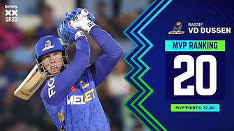 MVP #20 | Rassie Van Der Dussen | MI Cape Town | Betway SA20