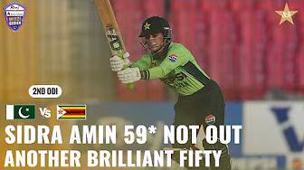 Sidra Amin 59* 🔥 16th ODI Fifty 💫 Consistency Queen 👑 | Pakistan vs Zimbabwe | ODI Series | M9H1K