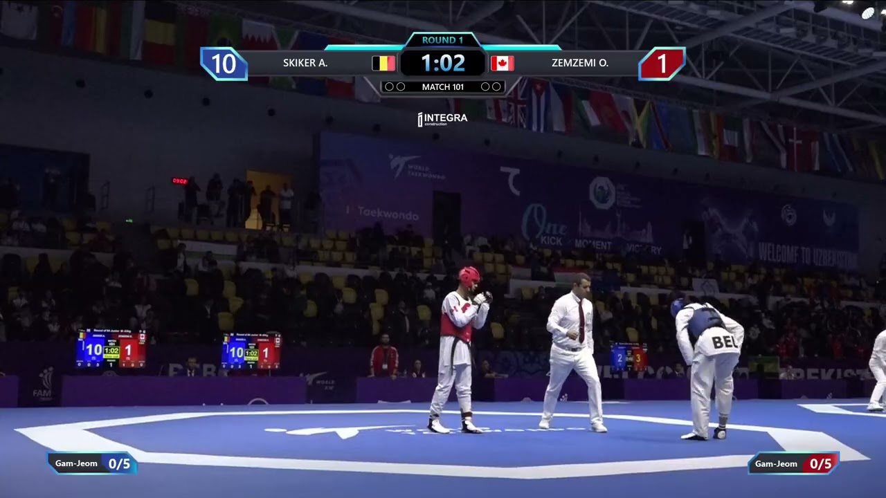 101 Round of 64 M 63kg BEL SKIKER A CAN ZEMZEMI O PGM