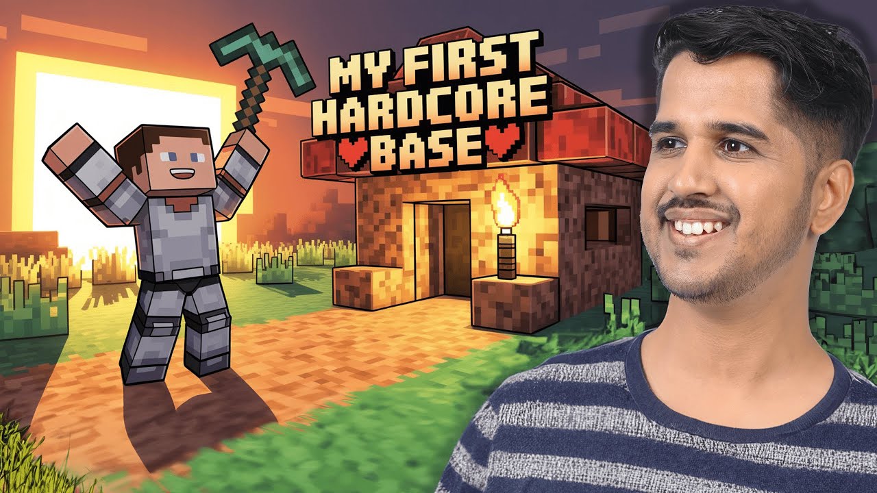 AMITBHAI PLAYS MINECRAFT HARDCORE #Part1 background