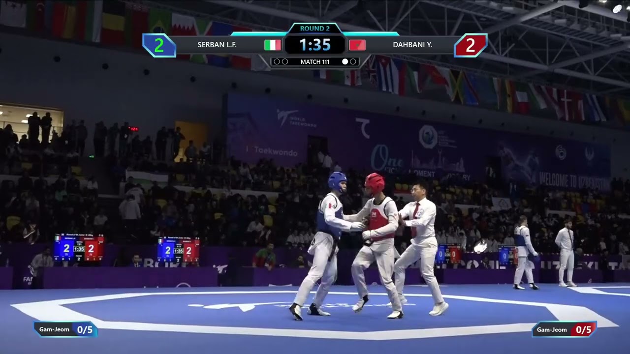 111 Round of 64 M 68kg ITA SERBAN L F MAR DAHBANI Y PGM