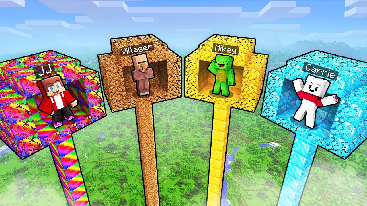 Mikey and JJ Friends - NOOB vs PRO Minecraft Tree House - Maizen