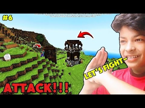 FINALLY ATTACKING ON A PILLAGERS TOWER | MINECRAFT GAMEPLAY #6