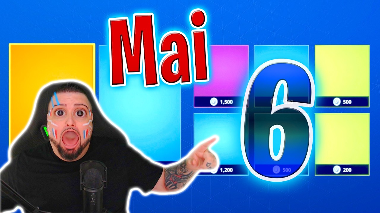 BOUTIQUE FORTNITE D’AUJOURD’HUI (6 mai 2026) 💙🥳 (Boutique du jour)