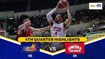RAIN OR SHINE vs BRGY. GINEBRA | 4TH QUARTER HIGHLIGHTS | PBA SEASON 50 COMMISSIONER’S CUP