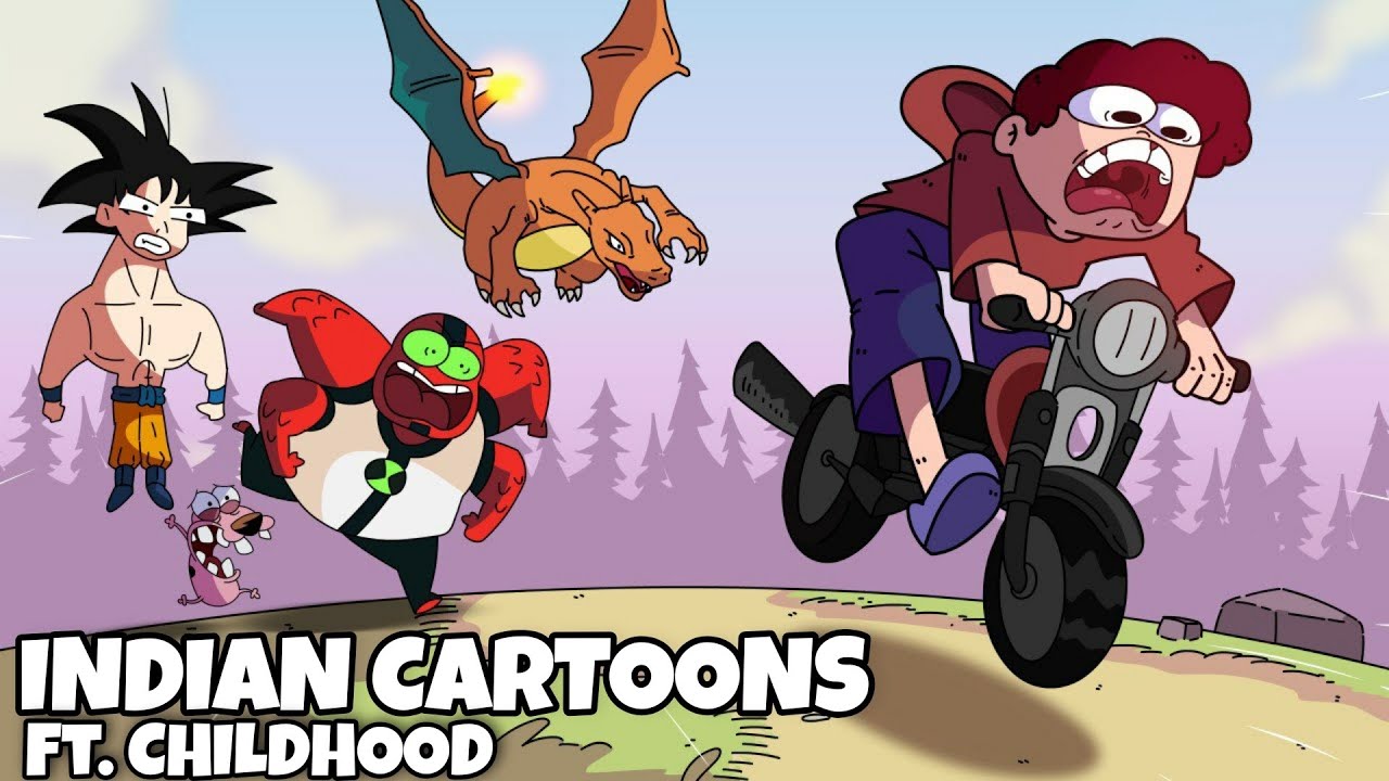 Types Of Indian Cartoons | Ft. Childhood Memories background