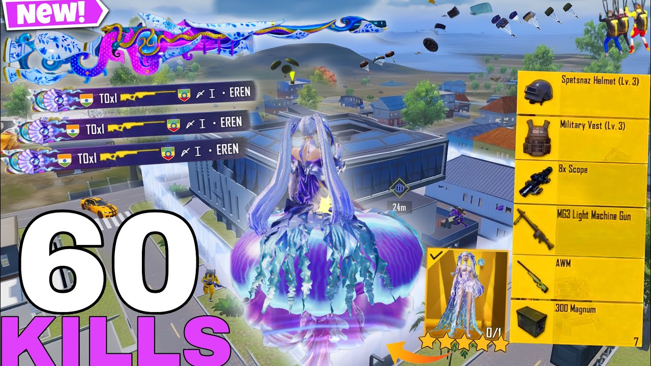 60 KILLS?!😱NEW BEST LOOT GAMEPLAY W/Marmoris X-SUIT🤩PUBG MOBILE