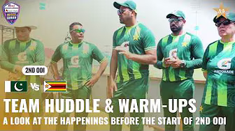 Team huddle & warm-ups 🏏A look at the happenings before the start of 2nd ODI 🎥 | M9H1K