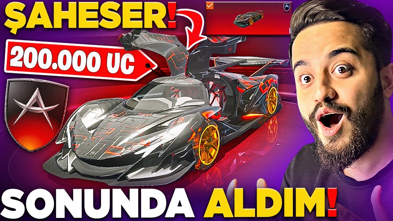 YENİ ŞAHESER SPOR ARABAYI 200.000 UC YE ALDIM! (SONUNDA) PUBG Mobile