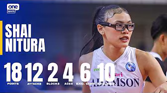Shai Nitura LEADS WITH DOUBLE-DOUBLE đȘ for AdU vs FEU | UAAP Season 88 Womenâs Volleyball