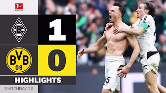 Tabaković Saves Gladbach! | BORUSSIA M'GLADBACH - BORUSSIA DORTMUND | Highlights | MD32 – Bundesliga