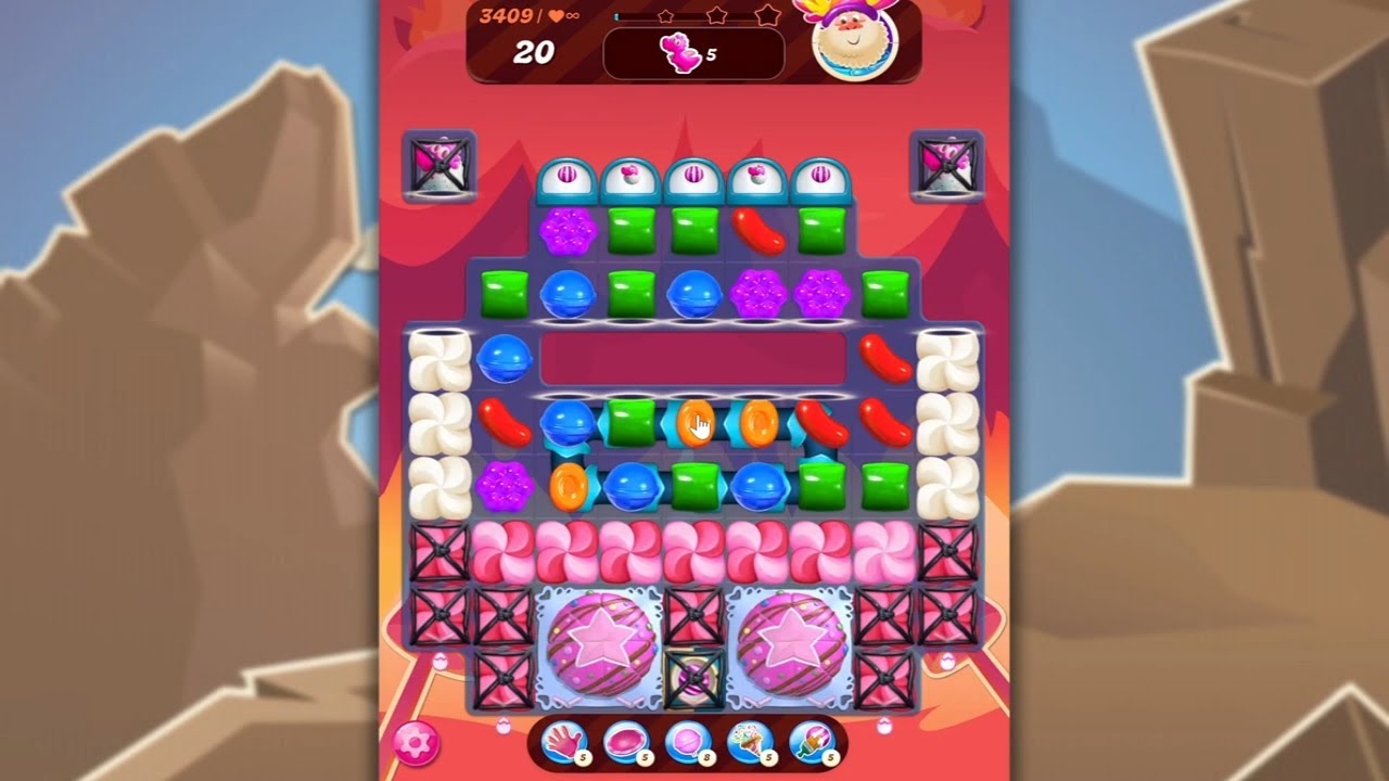 Candy Crush Saga LEVEL 3409 NO BOOSTERS (new version)🐟☑️