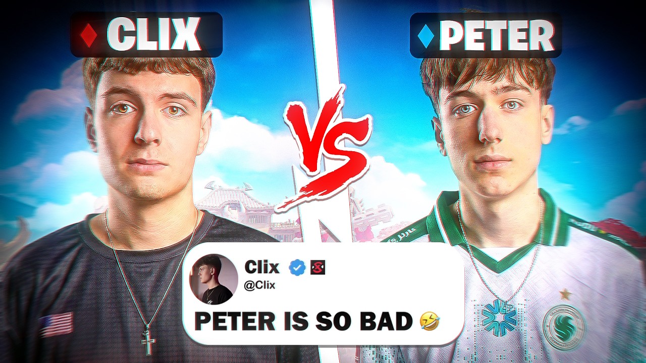 Clix vs Peterbot CRAZY Fights... | MrSavage 2v1's PROS! background