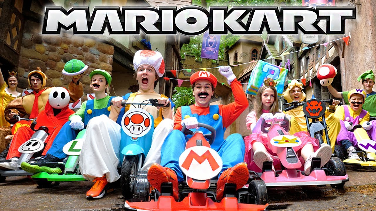Mario Kart In Real Life background