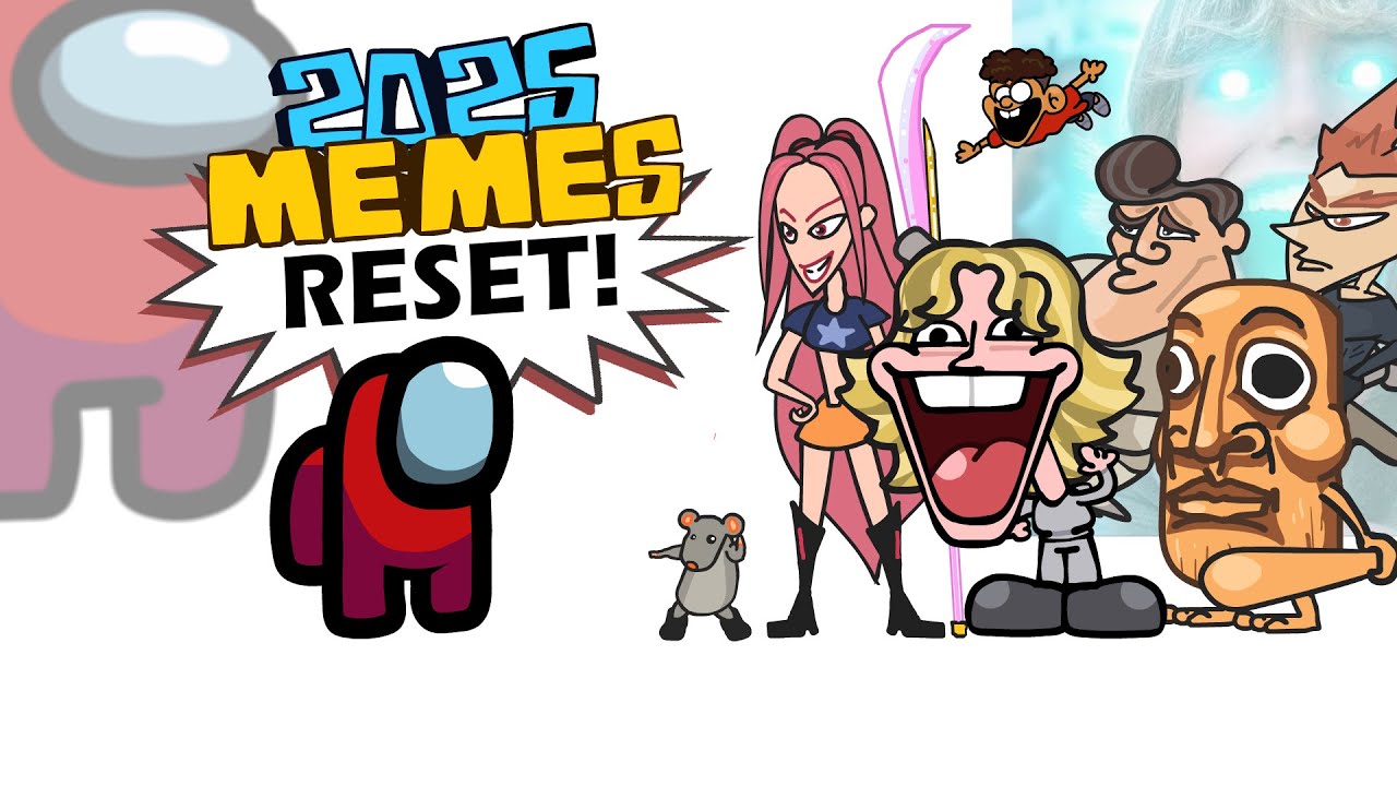 Mini Crewmate Kills All Famous Meme Characters in 2025 | Among Us background
