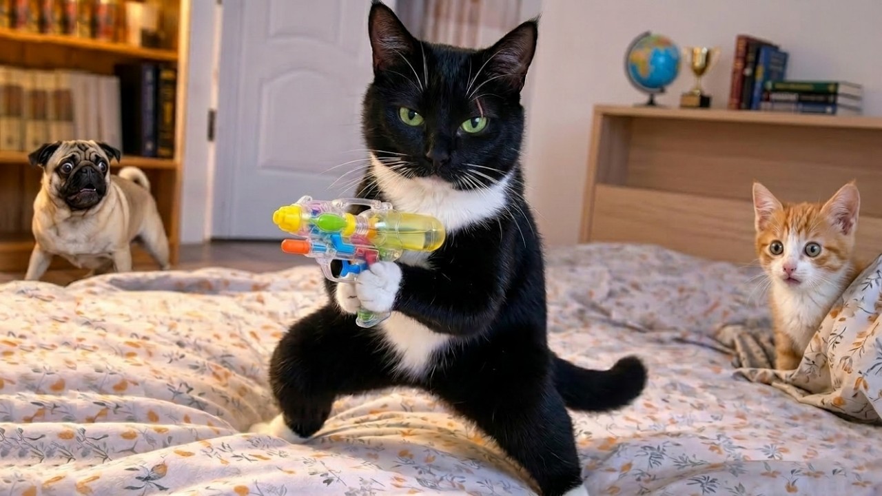 Cat Tries To Be A Gangster 😂 | Funniest Cat Dog Pet Moments That Make You Laugh