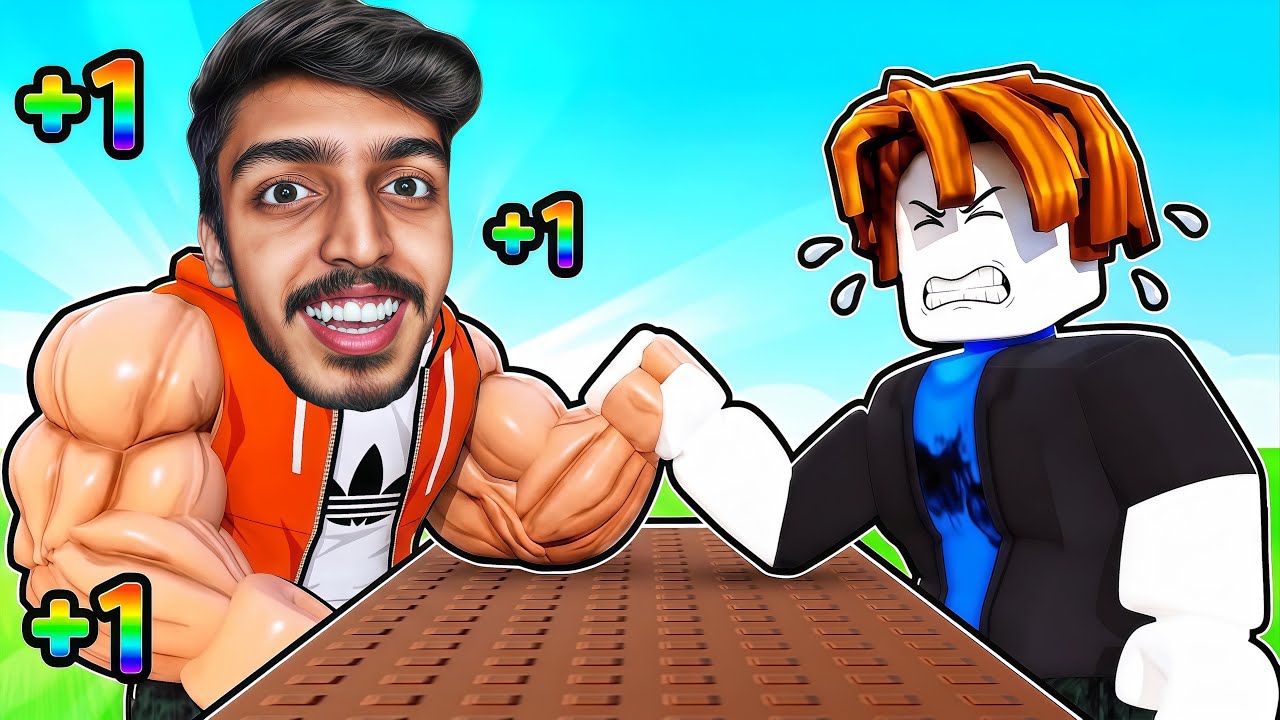 GT Become From NOOB to STRONGEST Arm Wrestler in Roblox! 💪