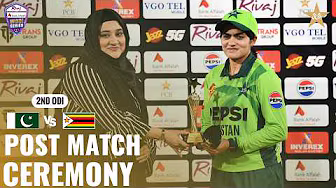Post Match Ceremony | Pakistan Women vs Zimbabwe Women | Match 02 | ODI Series 2026 | M9H1K