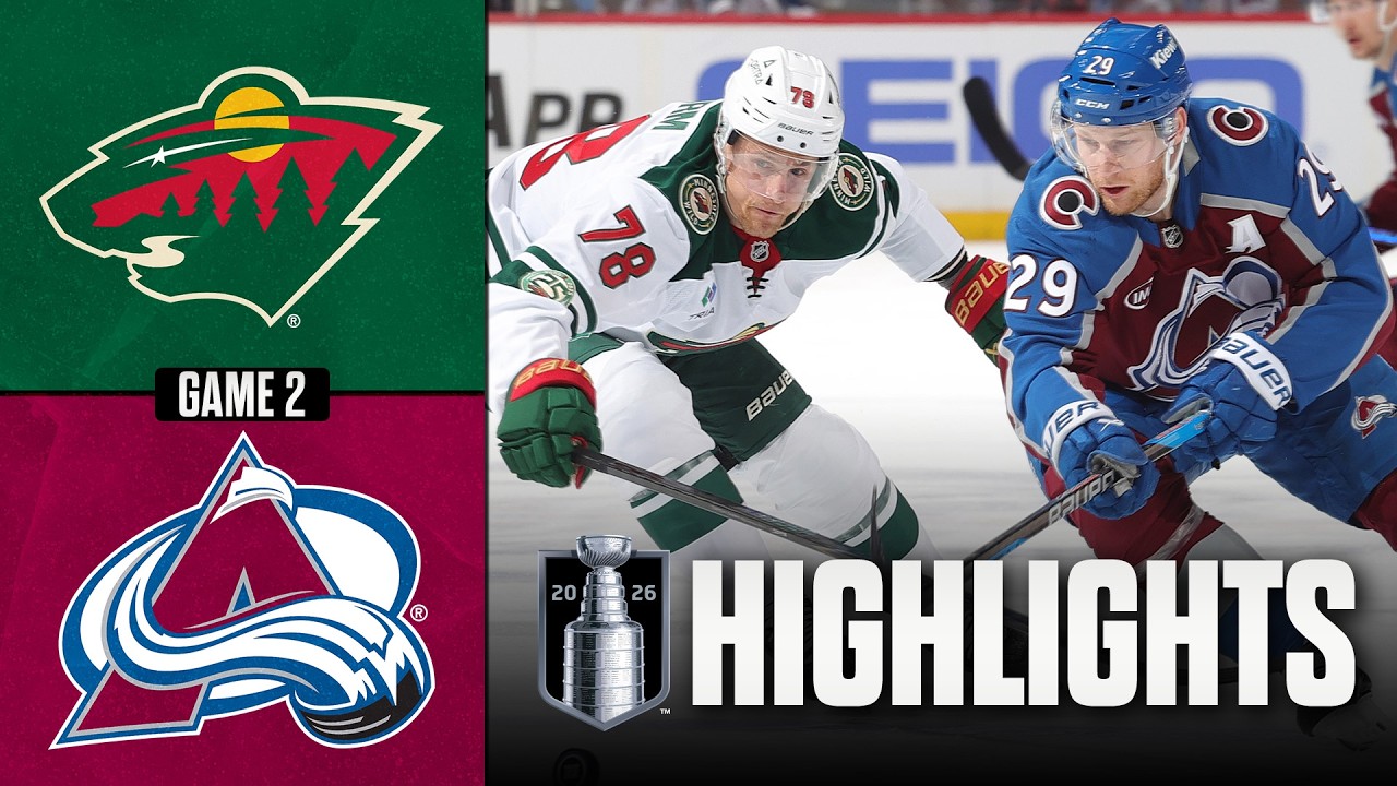Wild vs. Avalanche | NHL Playoff Highlights | | Game 2 | May 05, 2026 background