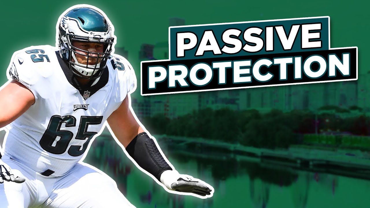 Why Lane Johnson lets pass rushers hit him first. background