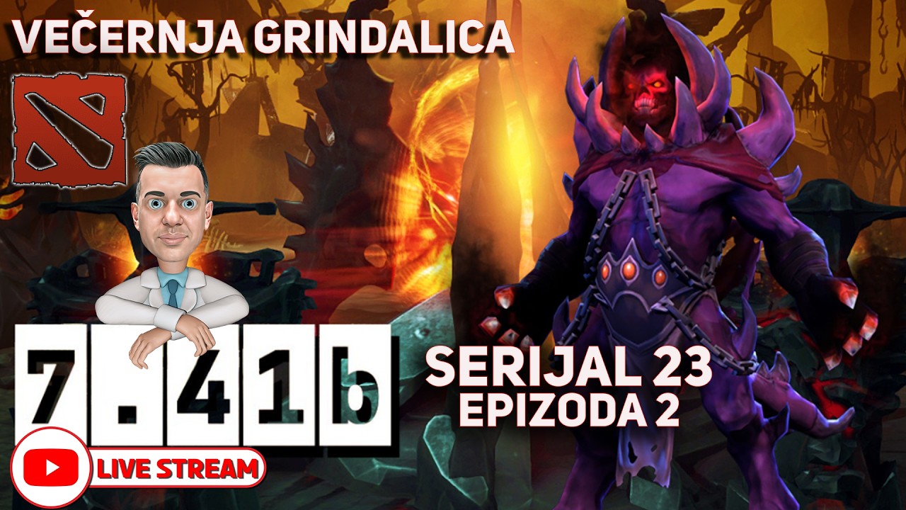 ❤️ DOTA 2 solo ranked livestream l S23 E02 l Večernja grindalica!