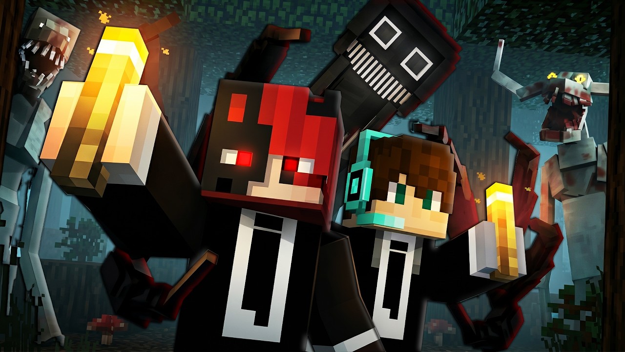 3 Idiots Spend 100 Days IN Cave HORROR Project IN Minecraft...