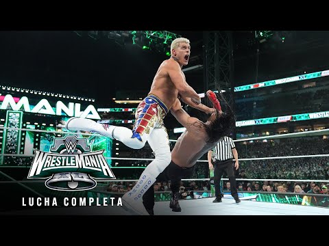 LUCHA COMPLETA: Roman Reigns vs. Cody Rhodes: WrestleMania XL Domingo background