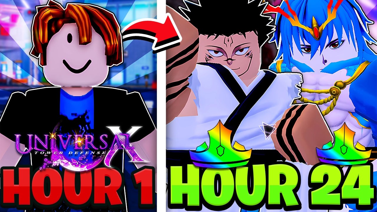 I Spent 24+ HOURS Going NOOB To Pro in Universal Tower Defense X!