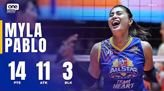 Myla Pablo TALLIES 14 PTS for Team Heart vs Team Hustle 🌟 | 2026 PVL ALL-STAR GAME