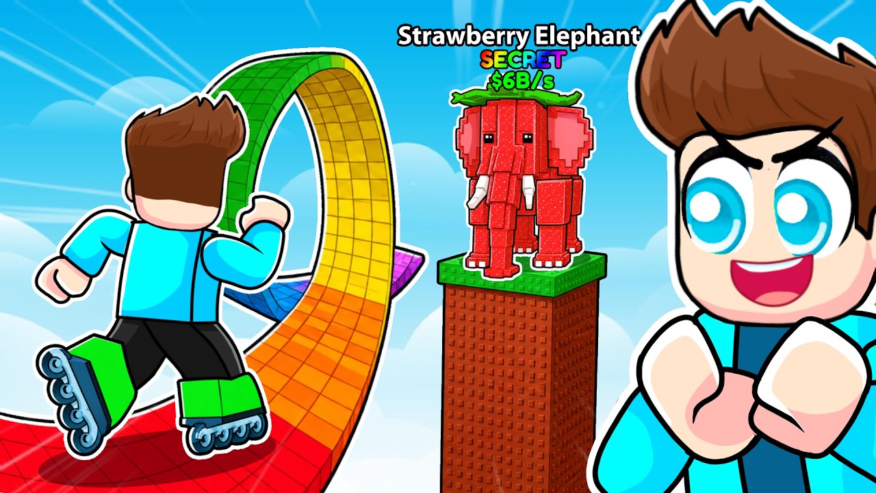 ROLLER COASTER FOR BRAINROT IN ROBLOX !! background