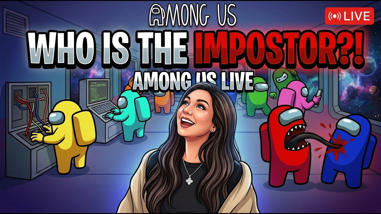 👉 LIVE NOW 🔴 Among Us with Friends | Who is the IMPOSTER? 🤯 | Funny + Intense Gameplay background