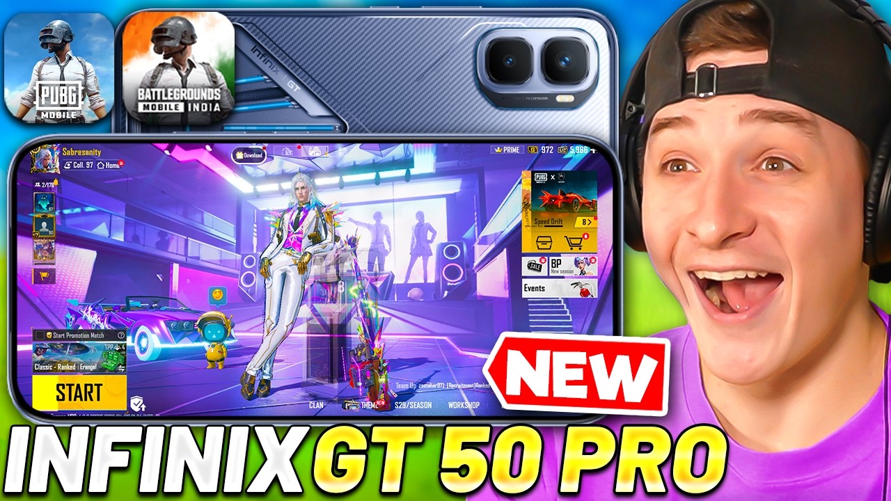 BEST 120 FPS PHONE FOR PUBG MOBILE ⚡ INFINIX GT 50 PRO UNBOXING
