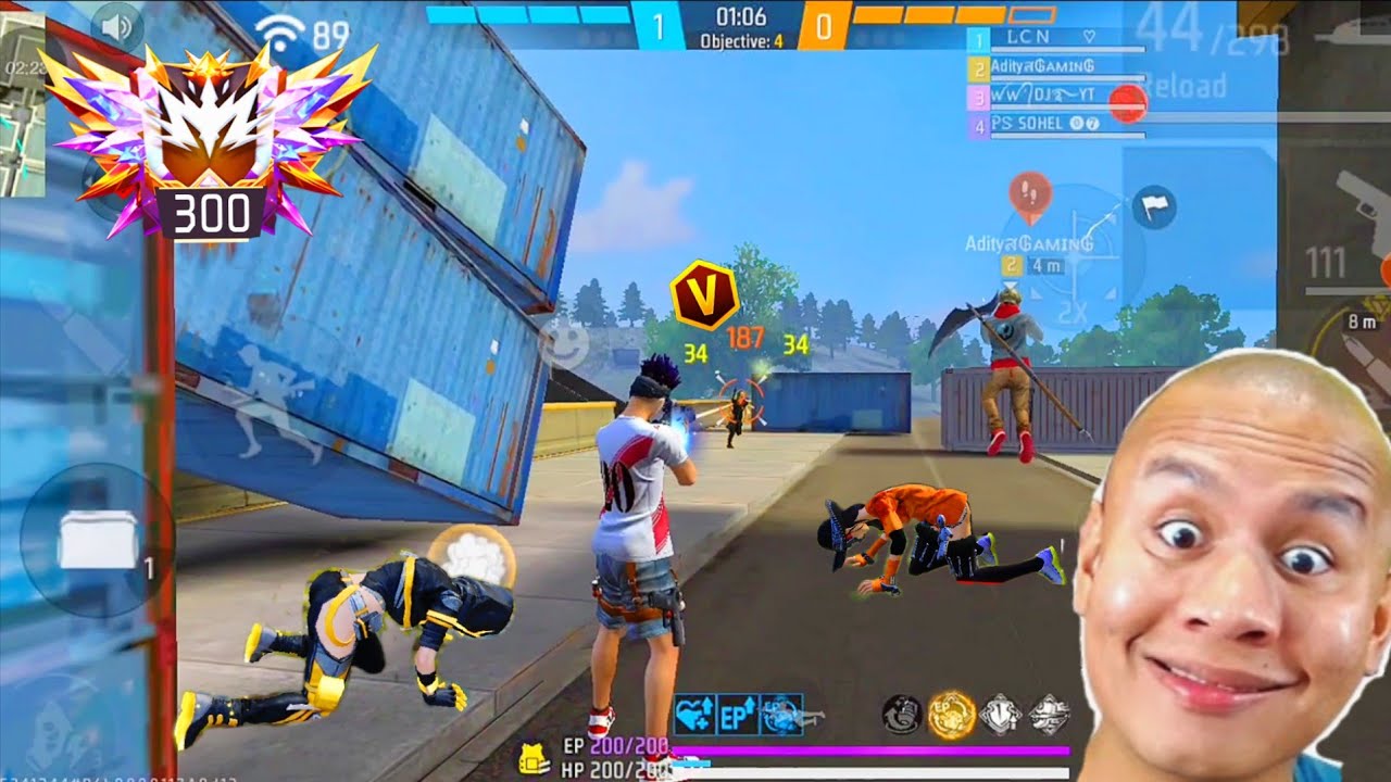 Free fire gaming 😎 CS Ranked Booyah Free Fire Pro Gameplay🔥 Headshotsin Cs Ranked 💪 #freefire