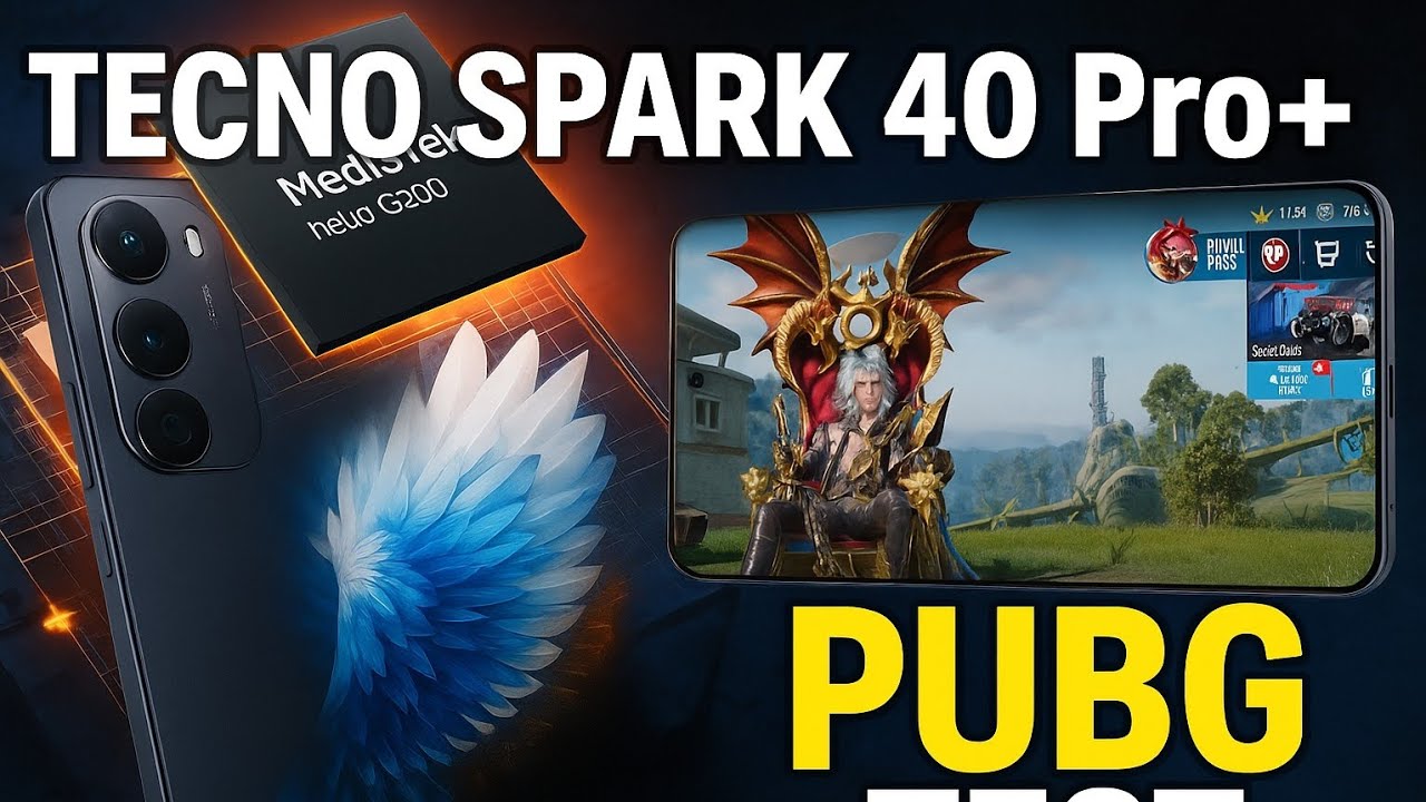 Tecno Spark 40 Pro Plus PUBG Test | Gaming Performance & PUBG Graphics Test