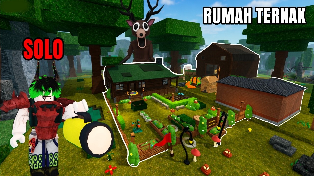 Aku Ubah Base Rumah Biasa Jadi Super Besar Sendirian di 99 Night Roblox background