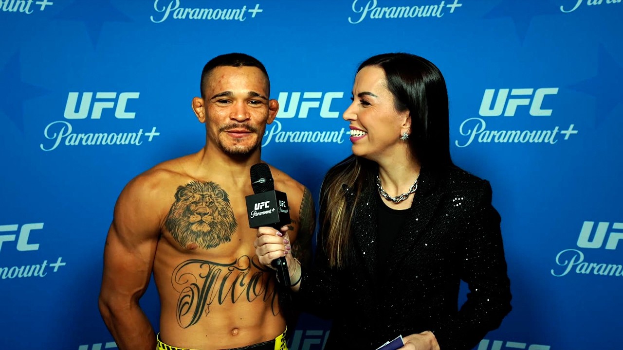 Marcio Barbosa dedica vitória por nocaute no UFC Winnipeg ao pai: "Você tem um filho dentro do UFC".