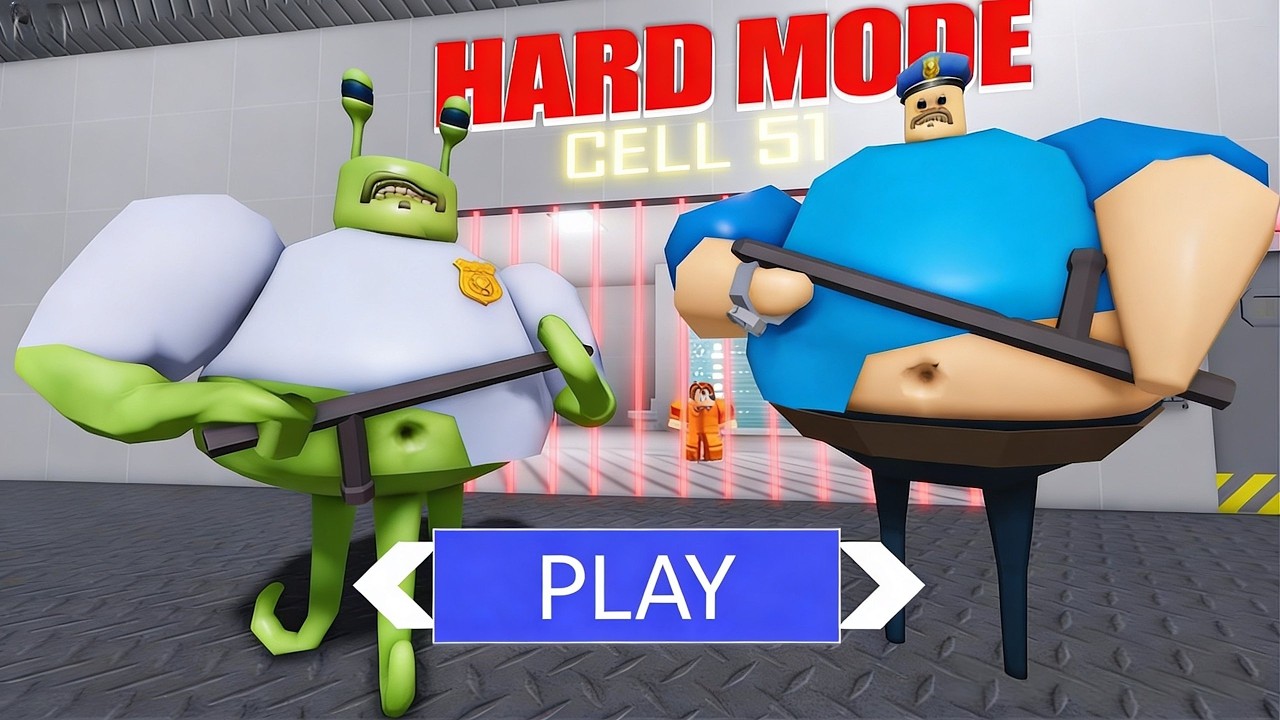 BARRY'S PRISON RUN! ALIEN MODE hard mode roblox Gameplay Walkthrough No Death 4K