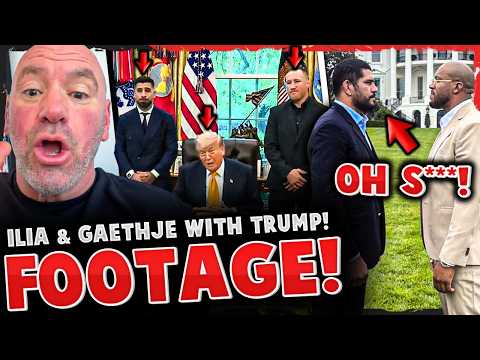 Alex Pereira FACE TO FACE w/ Ciryl Gane! *FOOTAGE* Ilia Topuria & Justin Gaethje WITH Donald Trump!
