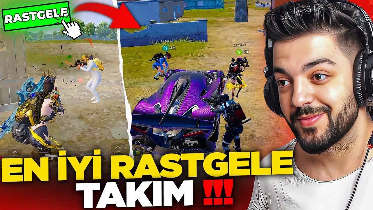 EN İYİ RASTGELE TAKIMA DENK GELDİM !! YOK BÖYLE MAÇ Pubg Mobile