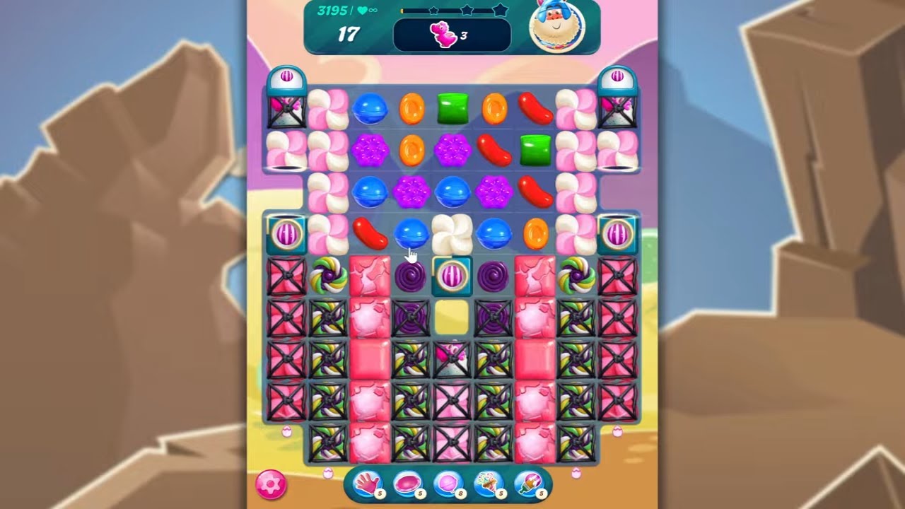 Candy Crush Saga LEVEL 3195 NO BOOSTERS (new version)🐟☑️