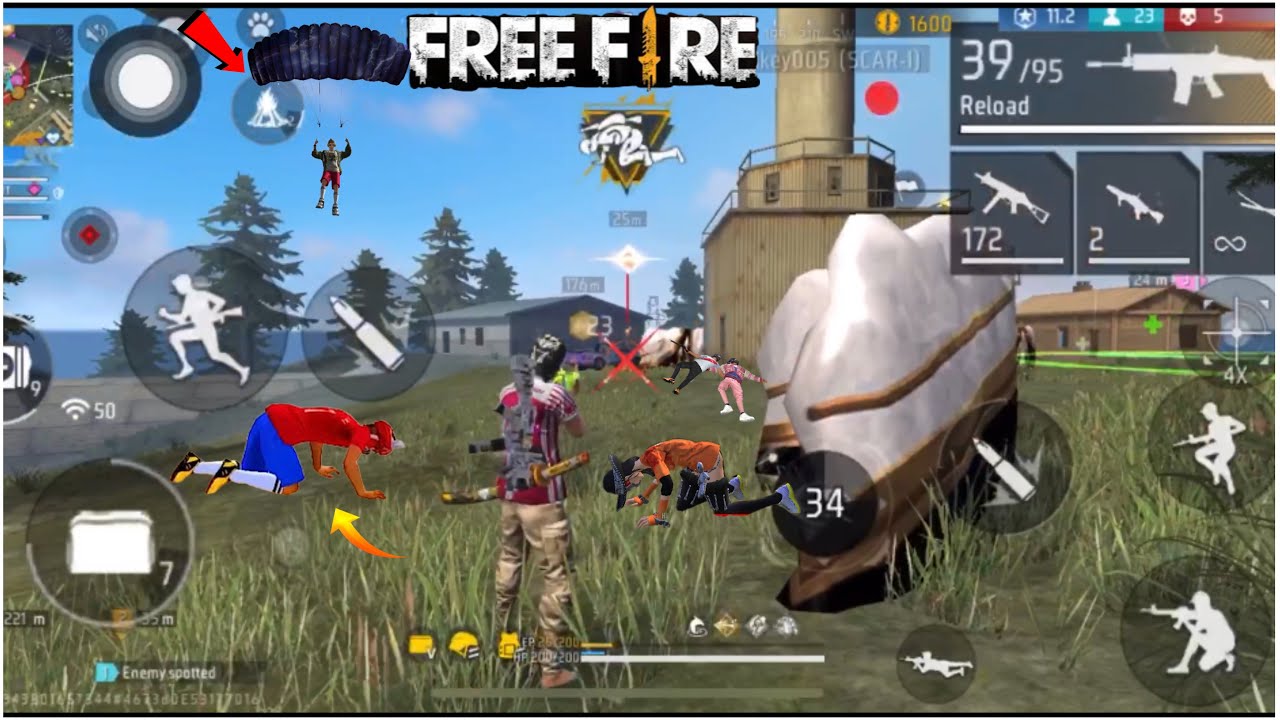 Free fire Br rank match pro gameplay 10 + kills