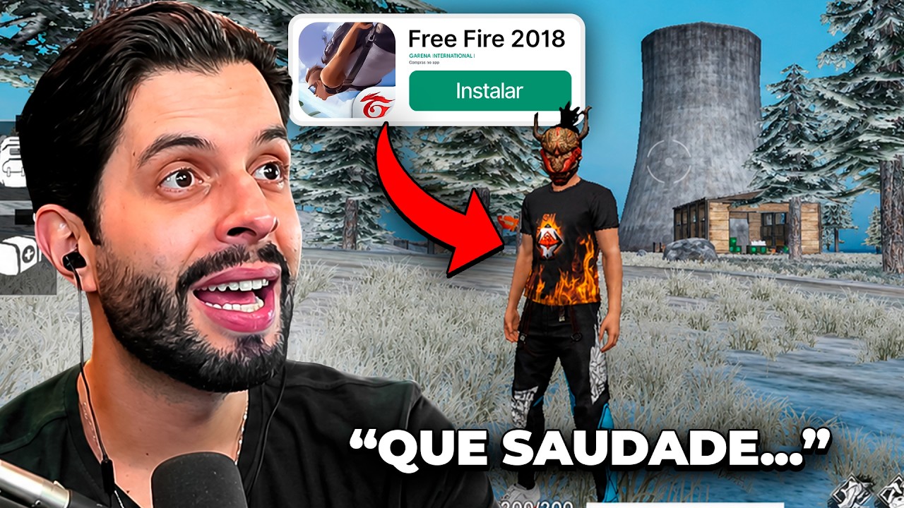 TESTEI O FREE FIRE DE 2018 E NÃO ACREDITEI.. background
