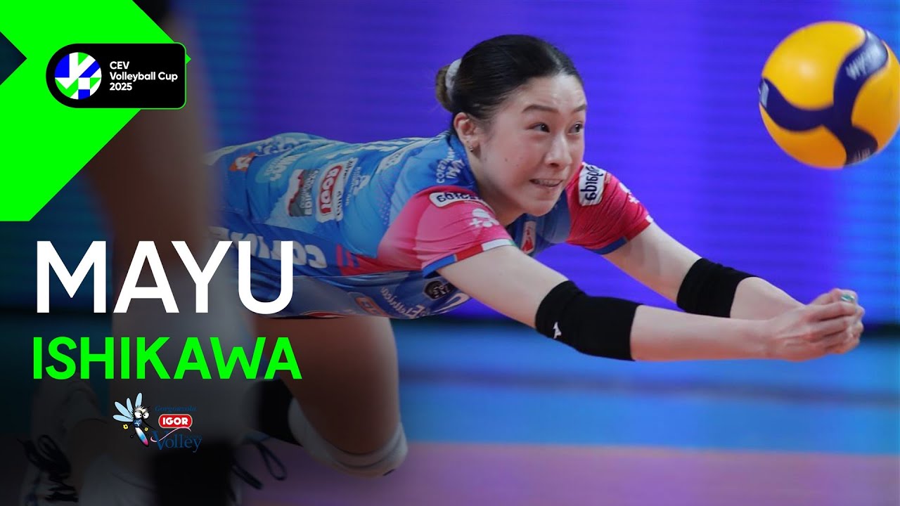 Mayu ISHIKAWA is a CEV Cup Champion I Best Moments of the Finals 2025 background